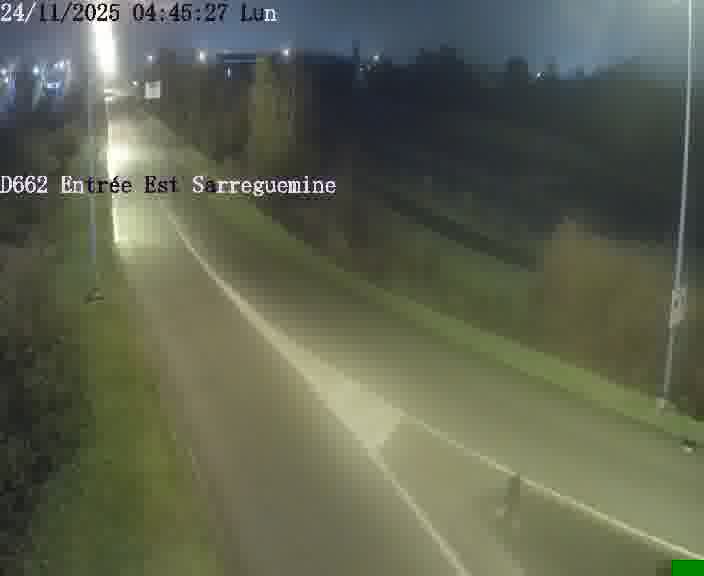 <h2>Point de vue trafic déployé sur D662 (France) à Sarreguemines, regardant vers Sarreguemines, aidant conducteurs et services à anticiper les flux.</h2>