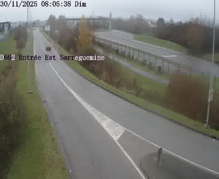 <h2>Point de vue trafic déployé sur D662 (France) à Sarreguemines, regardant vers Sarreguemines, aidant conducteurs et services à anticiper les flux.</h2>