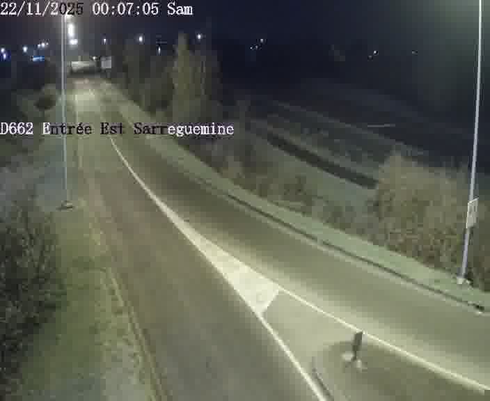 <h2>Point de vue trafic déployé sur D662 (France) à Sarreguemines, regardant vers Sarreguemines, aidant conducteurs et services à anticiper les flux.</h2>