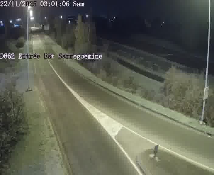 <h2>Point de vue trafic déployé sur D662 (France) à Sarreguemines, regardant vers Sarreguemines, aidant conducteurs et services à anticiper les flux.</h2>