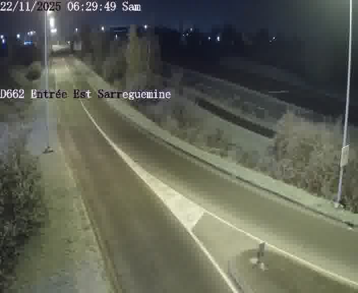 <h2>Point de vue trafic déployé sur D662 (France) à Sarreguemines, regardant vers Sarreguemines, aidant conducteurs et services à anticiper les flux.</h2>
