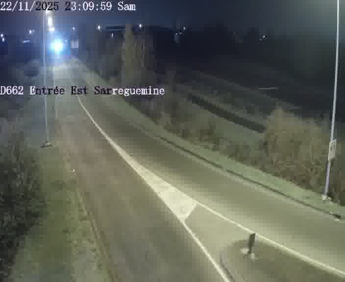 <h2>Point de vue trafic déployé sur D662 (France) à Sarreguemines, regardant vers Sarreguemines, aidant conducteurs et services à anticiper les flux.</h2>