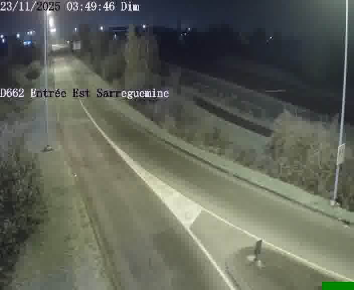 <h2>Point de vue trafic déployé sur D662 (France) à Sarreguemines, regardant vers Sarreguemines, aidant conducteurs et services à anticiper les flux.</h2>