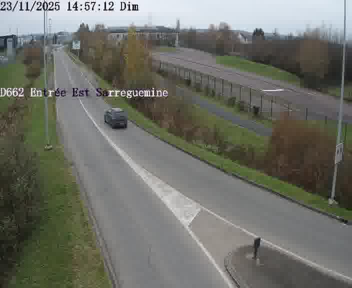 <h2>Point de vue trafic déployé sur D662 (France) à Sarreguemines, regardant vers Sarreguemines, aidant conducteurs et services à anticiper les flux.</h2>