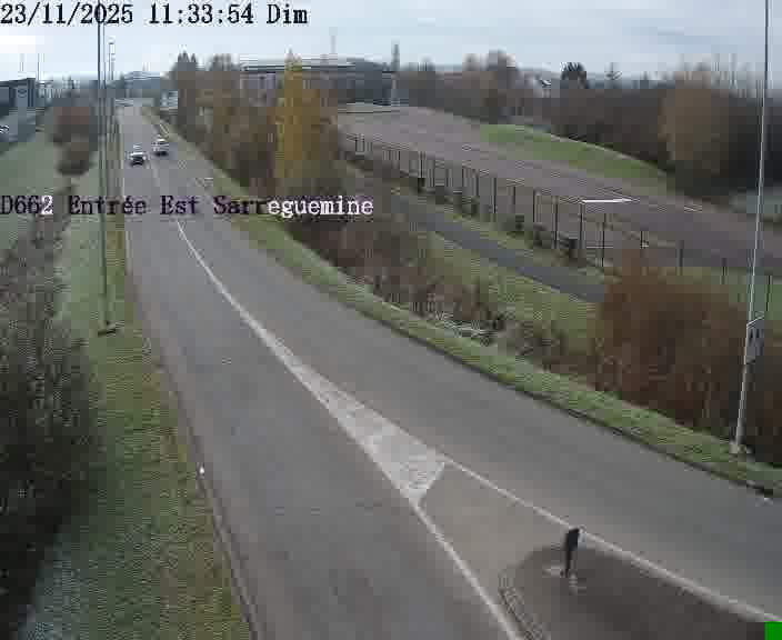 <h2>Point de vue trafic déployé sur D662 (France) à Sarreguemines, regardant vers Sarreguemines, aidant conducteurs et services à anticiper les flux.</h2>