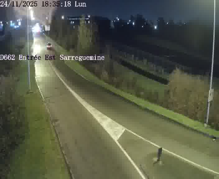 <h2>Point de vue trafic déployé sur D662 (France) à Sarreguemines, regardant vers Sarreguemines, aidant conducteurs et services à anticiper les flux.</h2>