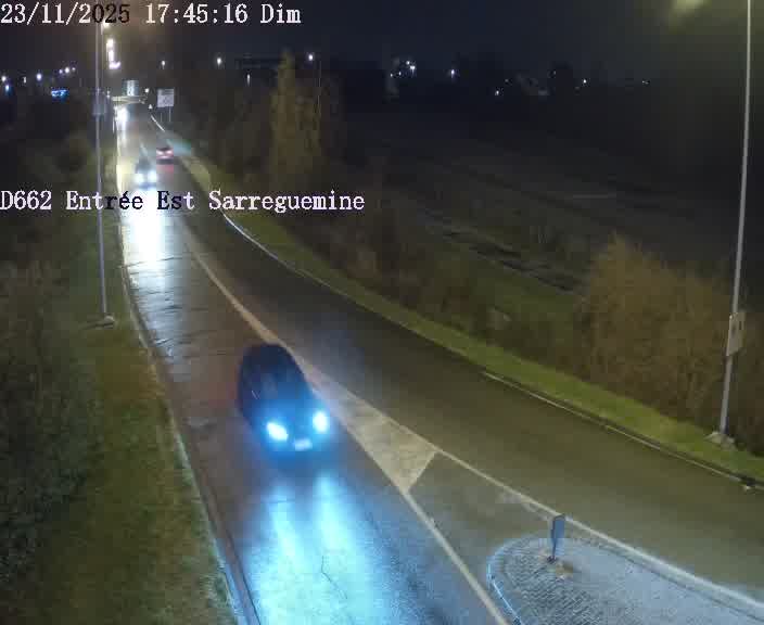 <h2>Point de vue trafic déployé sur D662 (France) à Sarreguemines, regardant vers Sarreguemines, aidant conducteurs et services à anticiper les flux.</h2>