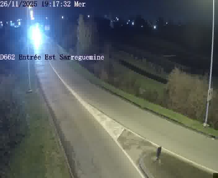 <h2>Point de vue trafic déployé sur D662 (France) à Sarreguemines, regardant vers Sarreguemines, aidant conducteurs et services à anticiper les flux.</h2>