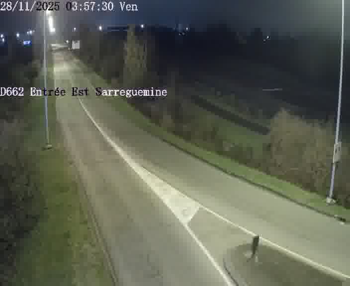 <h2>Point de vue trafic déployé sur D662 (France) à Sarreguemines, regardant vers Sarreguemines, aidant conducteurs et services à anticiper les flux.</h2>
