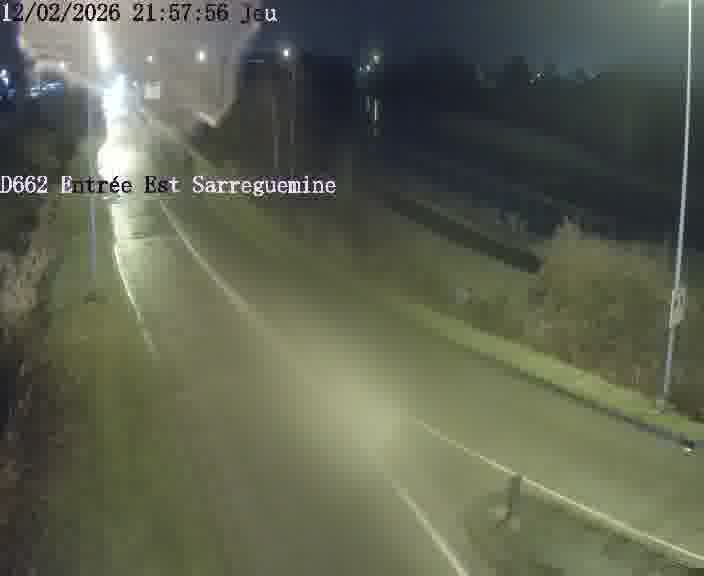<h2>Point de vue trafic déployé sur D662 (France) à Sarreguemines, regardant vers Sarreguemines, aidant conducteurs et services à anticiper les flux.</h2>