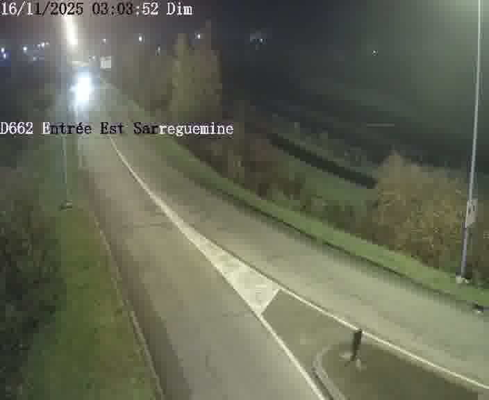 <h2>Point de vue trafic déployé sur D662 (France) à Sarreguemines, regardant vers Sarreguemines, aidant conducteurs et services à anticiper les flux.</h2>