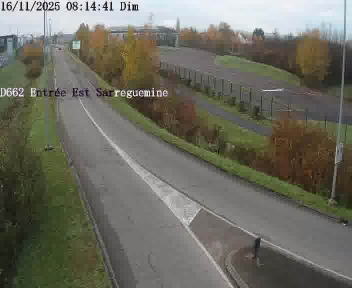 <h2>Point de vue trafic déployé sur D662 (France) à Sarreguemines, regardant vers Sarreguemines, aidant conducteurs et services à anticiper les flux.</h2>