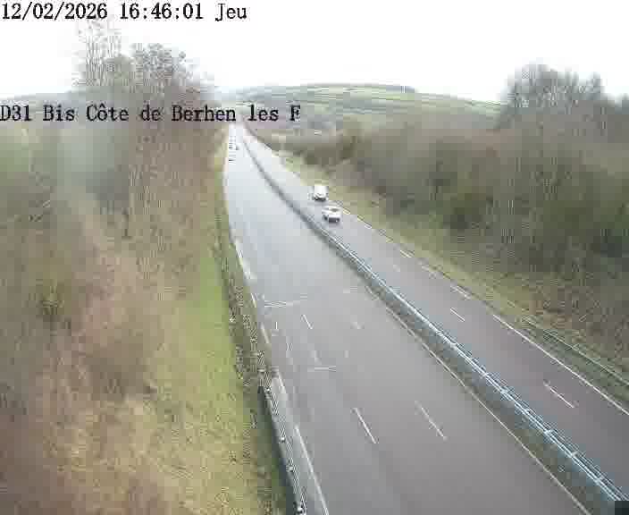 <h2>Webcam de surveillance sur D31bis (France) à Behren-lès-Forbach, cadrée vers Sarreguemines, proposant une information routière utile aux déplacements quotidiens.</h2>