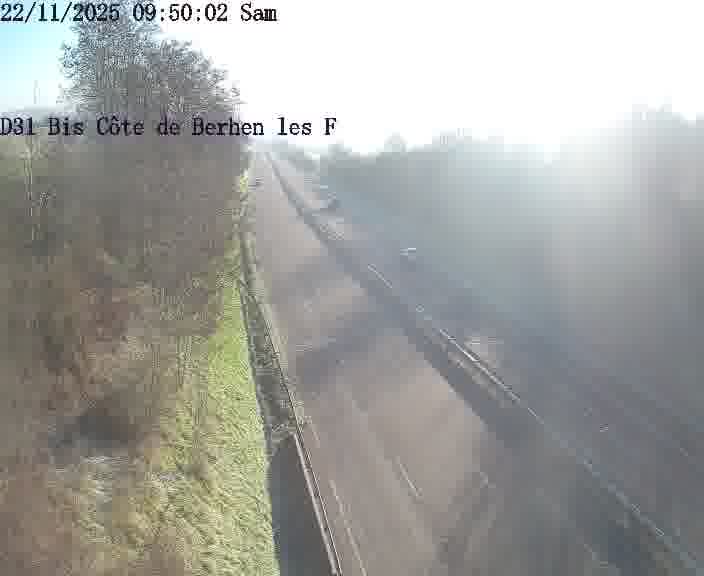 <h2>Webcam de surveillance sur D31bis (France) à Behren-lès-Forbach, cadrée vers Sarreguemines, proposant une information routière utile aux déplacements quotidiens.</h2>