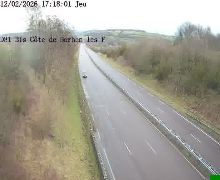 <h2>Webcam de surveillance sur D31bis (France) à Behren-lès-Forbach, cadrée vers Sarreguemines, proposant une information routière utile aux déplacements quotidiens.</h2>