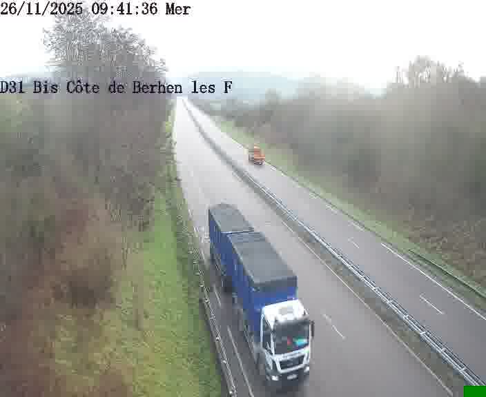 <h2>Webcam de surveillance sur D31bis (France) à Behren-lès-Forbach, cadrée vers Sarreguemines, proposant une information routière utile aux déplacements quotidiens.</h2>