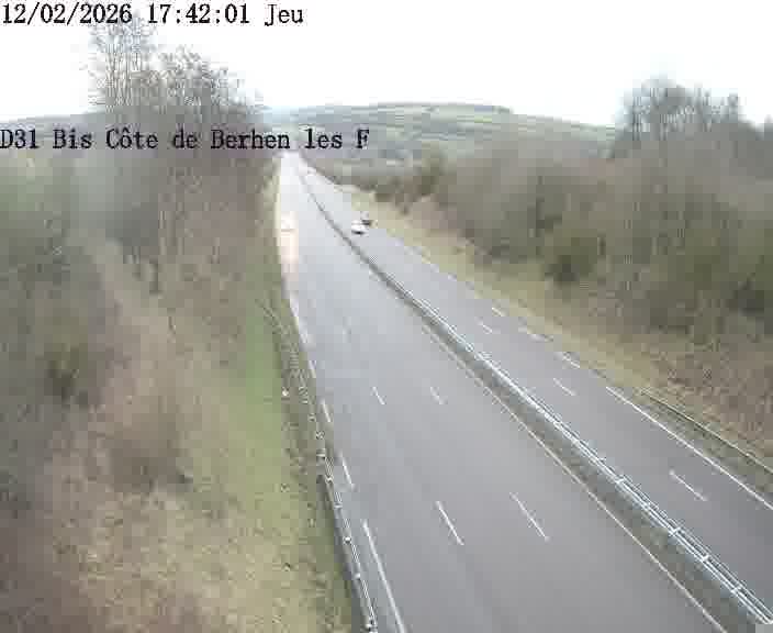 <h2>Webcam de surveillance sur D31bis (France) à Behren-lès-Forbach, cadrée vers Sarreguemines, proposant une information routière utile aux déplacements quotidiens.</h2>