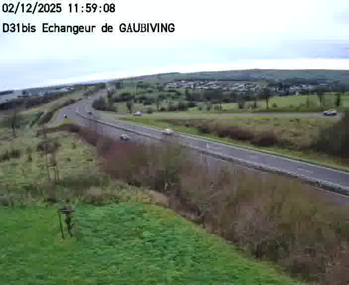 <h2>Dispositif d’observation sur D31bis (France) à Gaubiving, en direction de Sarreguemines, offrant une visualisation fiable des conditions de circulation.</h2>