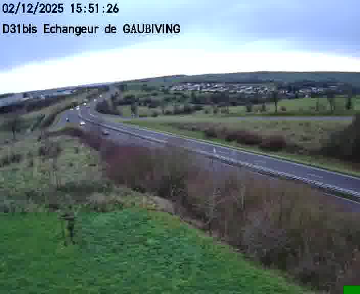 <h2>Dispositif d’observation sur D31bis (France) à Gaubiving, en direction de Sarreguemines, offrant une visualisation fiable des conditions de circulation.</h2>