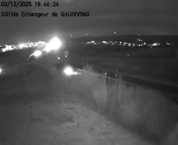 <h2>Dispositif d’observation sur D31bis (France) à Gaubiving, en direction de Sarreguemines, offrant une visualisation fiable des conditions de circulation.</h2>