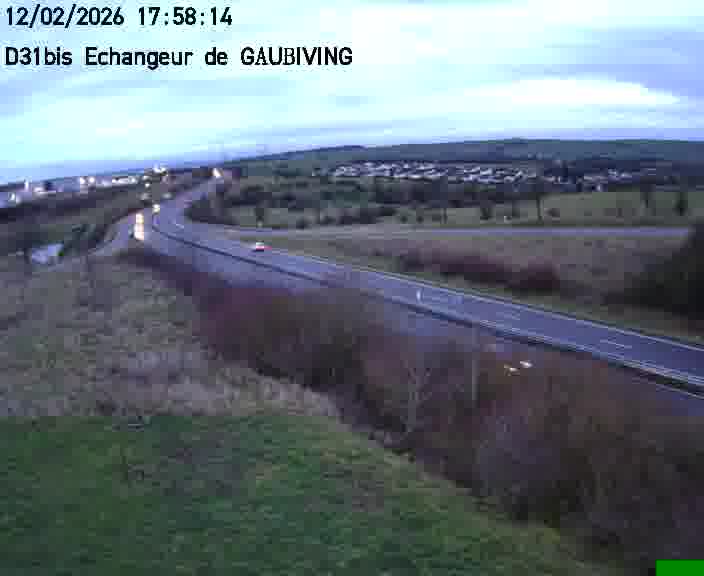 <h2>Dispositif d’observation sur D31bis (France) à Gaubiving, en direction de Sarreguemines, offrant une visualisation fiable des conditions de circulation.</h2>