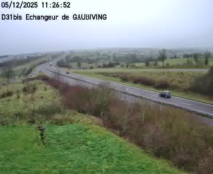<h2>Dispositif d’observation sur D31bis (France) à Gaubiving, en direction de Sarreguemines, offrant une visualisation fiable des conditions de circulation.</h2>