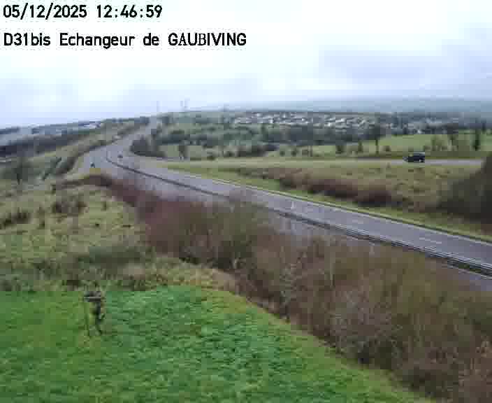 <h2>Dispositif d’observation sur D31bis (France) à Gaubiving, en direction de Sarreguemines, offrant une visualisation fiable des conditions de circulation.</h2>