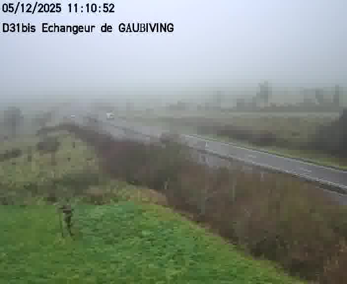 <h2>Dispositif d’observation sur D31bis (France) à Gaubiving, en direction de Sarreguemines, offrant une visualisation fiable des conditions de circulation.</h2>