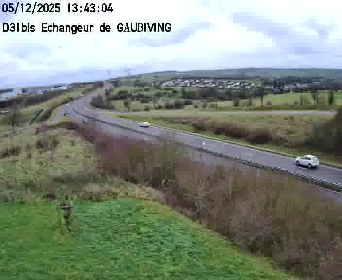 <h2>Dispositif d’observation sur D31bis (France) à Gaubiving, en direction de Sarreguemines, offrant une visualisation fiable des conditions de circulation.</h2>
