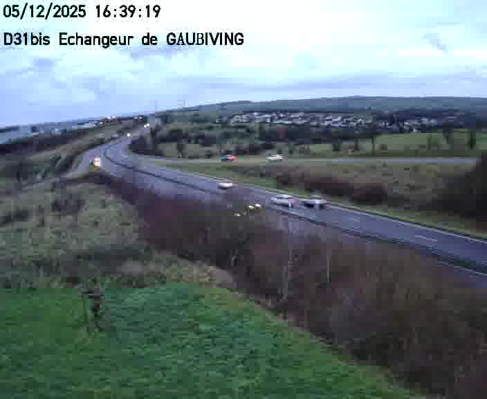 <h2>Dispositif d’observation sur D31bis (France) à Gaubiving, en direction de Sarreguemines, offrant une visualisation fiable des conditions de circulation.</h2>