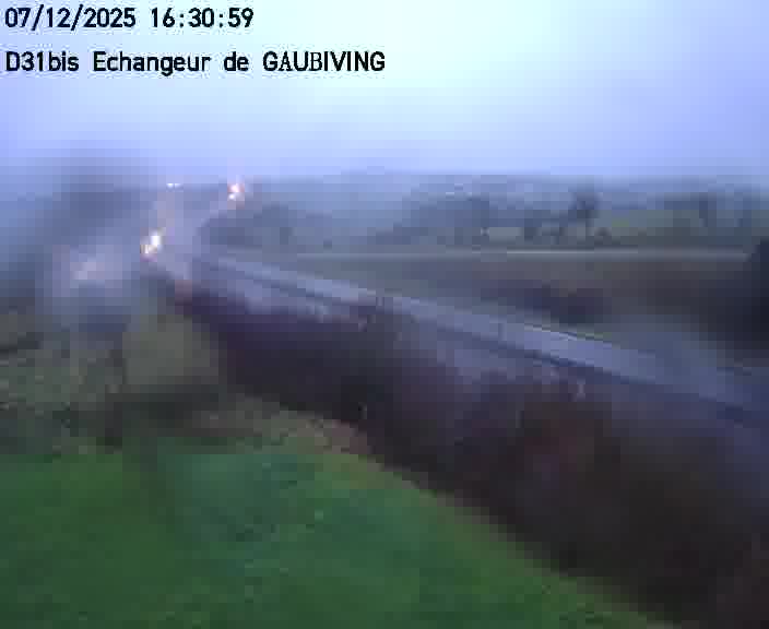 <h2>Dispositif d’observation sur D31bis (France) à Gaubiving, en direction de Sarreguemines, offrant une visualisation fiable des conditions de circulation.</h2>