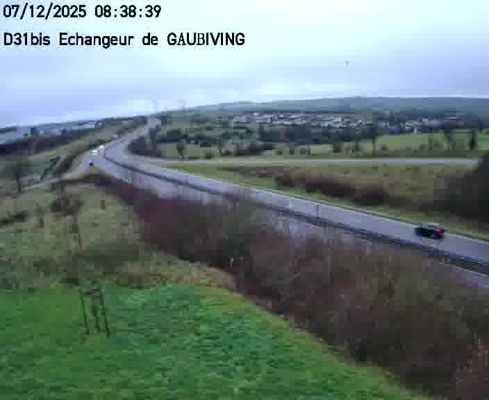 <h2>Dispositif d’observation sur D31bis (France) à Gaubiving, en direction de Sarreguemines, offrant une visualisation fiable des conditions de circulation.</h2>