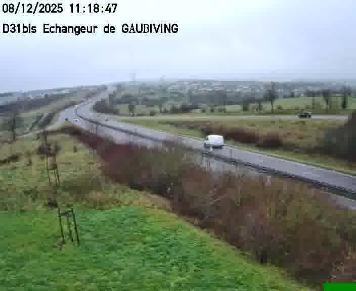 <h2>Dispositif d’observation sur D31bis (France) à Gaubiving, en direction de Sarreguemines, offrant une visualisation fiable des conditions de circulation.</h2>