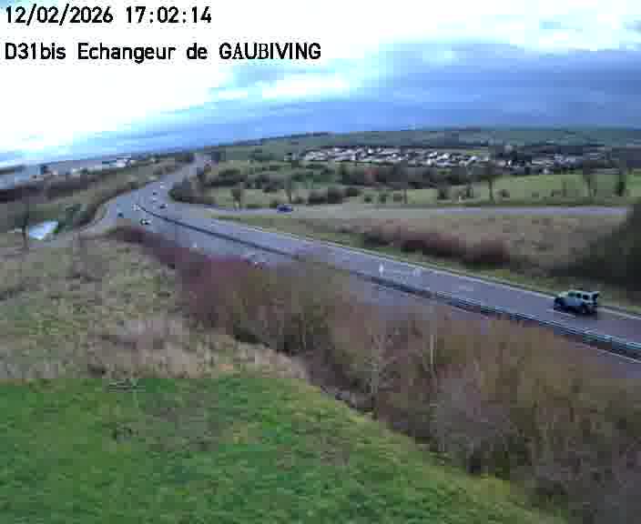 <h2>Dispositif d’observation sur D31bis (France) à Gaubiving, en direction de Sarreguemines, offrant une visualisation fiable des conditions de circulation.</h2>