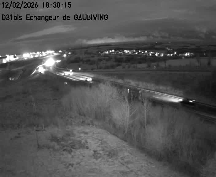 <h2>Dispositif d’observation sur D31bis (France) à Gaubiving, en direction de Sarreguemines, offrant une visualisation fiable des conditions de circulation.</h2>
