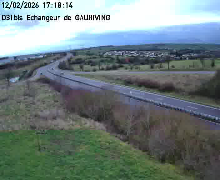 <h2>Dispositif d’observation sur D31bis (France) à Gaubiving, en direction de Sarreguemines, offrant une visualisation fiable des conditions de circulation.</h2>
