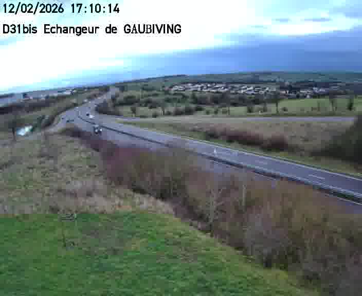 <h2>Dispositif d’observation sur D31bis (France) à Gaubiving, en direction de Sarreguemines, offrant une visualisation fiable des conditions de circulation.</h2>
