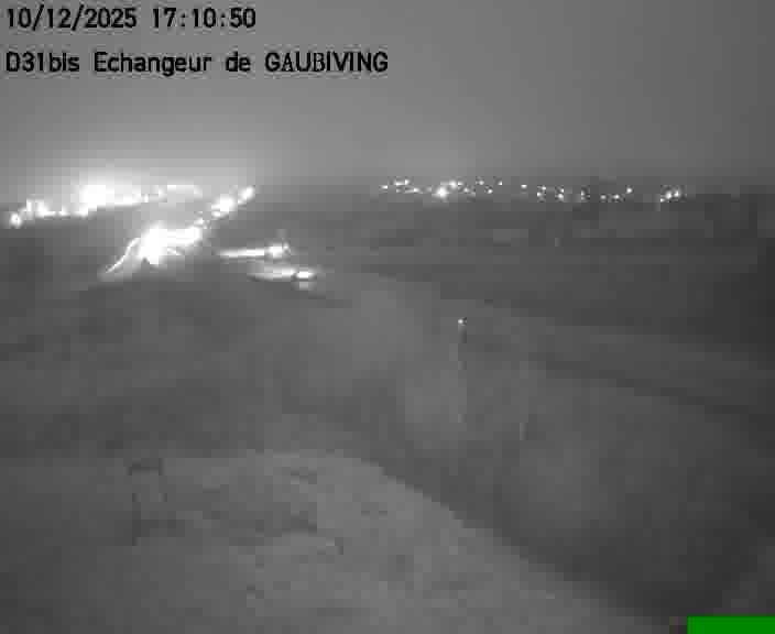 Dispositif d’observation sur D31bis (France) à Gaubiving, en direction de Sarreguemines, offrant une visualisation fiable des conditions de circulation.