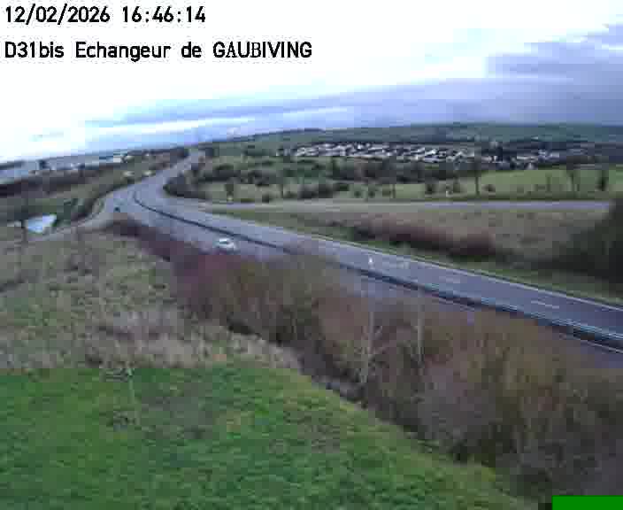 <h2>Dispositif d’observation sur D31bis (France) à Gaubiving, en direction de Sarreguemines, offrant une visualisation fiable des conditions de circulation.</h2>