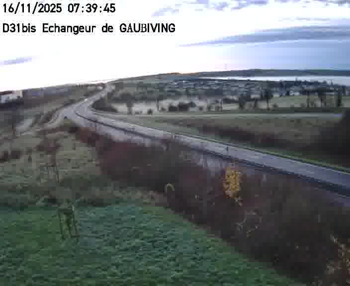 <h2>Dispositif d’observation sur D31bis (France) à Gaubiving, en direction de Sarreguemines, offrant une visualisation fiable des conditions de circulation.</h2>