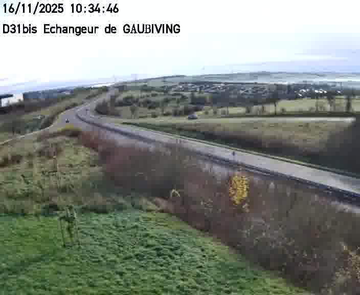 <h2>Dispositif d’observation sur D31bis (France) à Gaubiving, en direction de Sarreguemines, offrant une visualisation fiable des conditions de circulation.</h2>