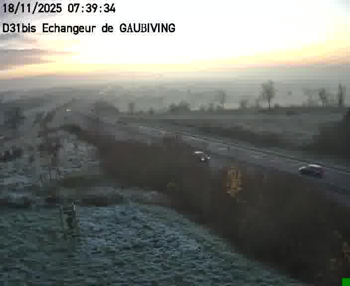 <h2>Dispositif d’observation sur D31bis (France) à Gaubiving, en direction de Sarreguemines, offrant une visualisation fiable des conditions de circulation.</h2>