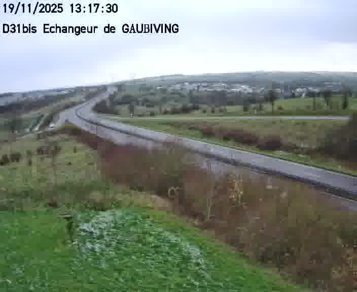 <h2>Dispositif d’observation sur D31bis (France) à Gaubiving, en direction de Sarreguemines, offrant une visualisation fiable des conditions de circulation.</h2>