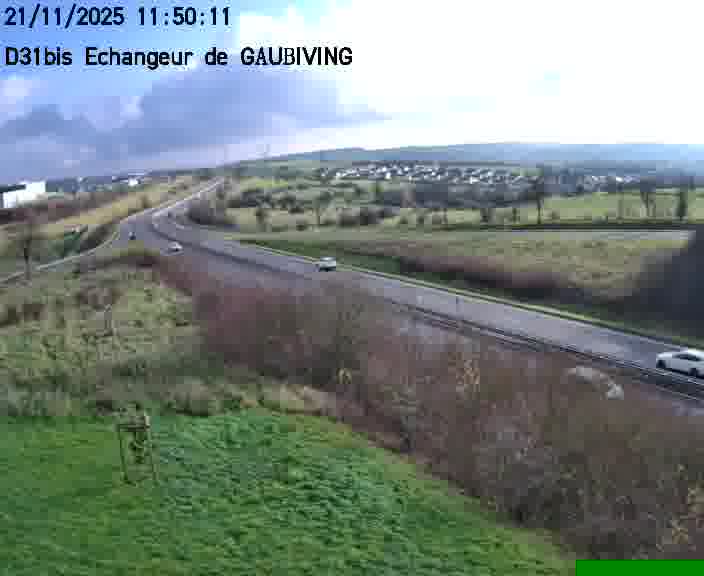 <h2>Dispositif d’observation sur D31bis (France) à Gaubiving, en direction de Sarreguemines, offrant une visualisation fiable des conditions de circulation.</h2>