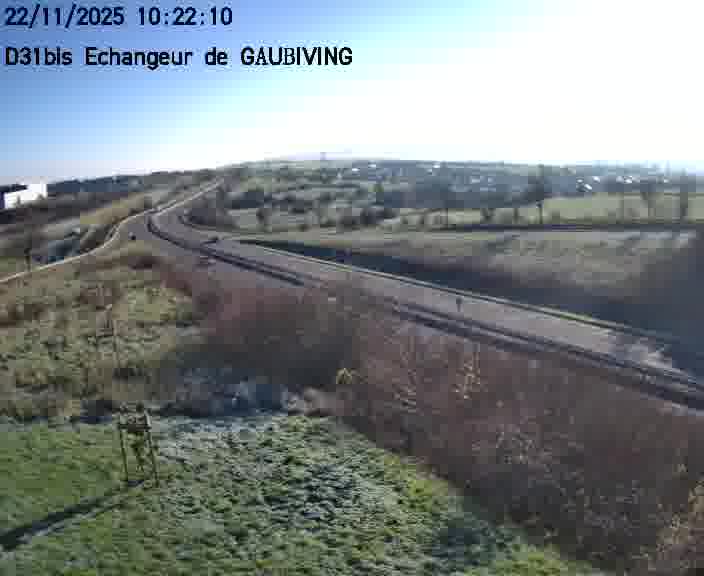 <h2>Dispositif d’observation sur D31bis (France) à Gaubiving, en direction de Sarreguemines, offrant une visualisation fiable des conditions de circulation.</h2>