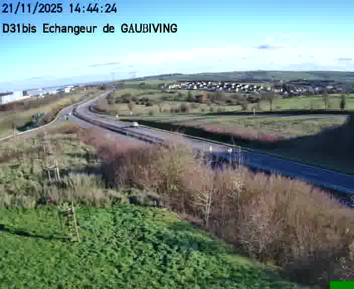 <h2>Dispositif d’observation sur D31bis (France) à Gaubiving, en direction de Sarreguemines, offrant une visualisation fiable des conditions de circulation.</h2>