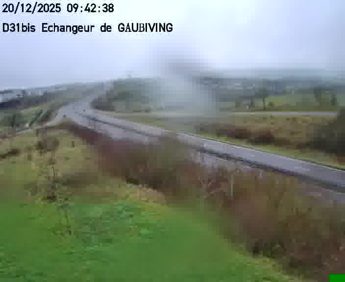 <h2>Dispositif d’observation sur D31bis (France) à Gaubiving, en direction de Sarreguemines, offrant une visualisation fiable des conditions de circulation.</h2>