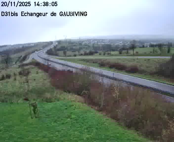 <h2>Dispositif d’observation sur D31bis (France) à Gaubiving, en direction de Sarreguemines, offrant une visualisation fiable des conditions de circulation.</h2>