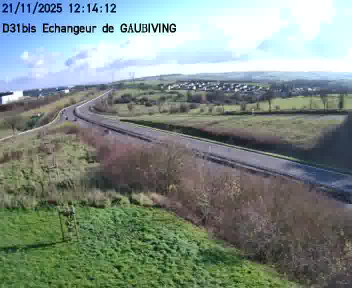 <h2>Dispositif d’observation sur D31bis (France) à Gaubiving, en direction de Sarreguemines, offrant une visualisation fiable des conditions de circulation.</h2>