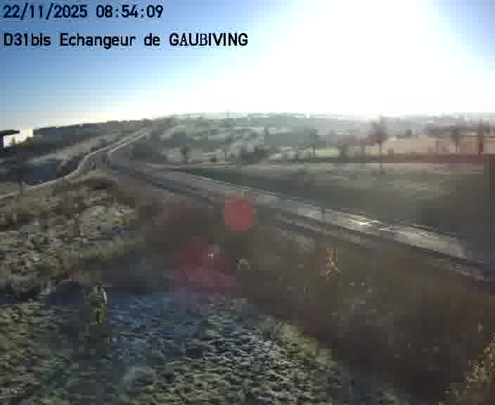 <h2>Dispositif d’observation sur D31bis (France) à Gaubiving, en direction de Sarreguemines, offrant une visualisation fiable des conditions de circulation.</h2>
